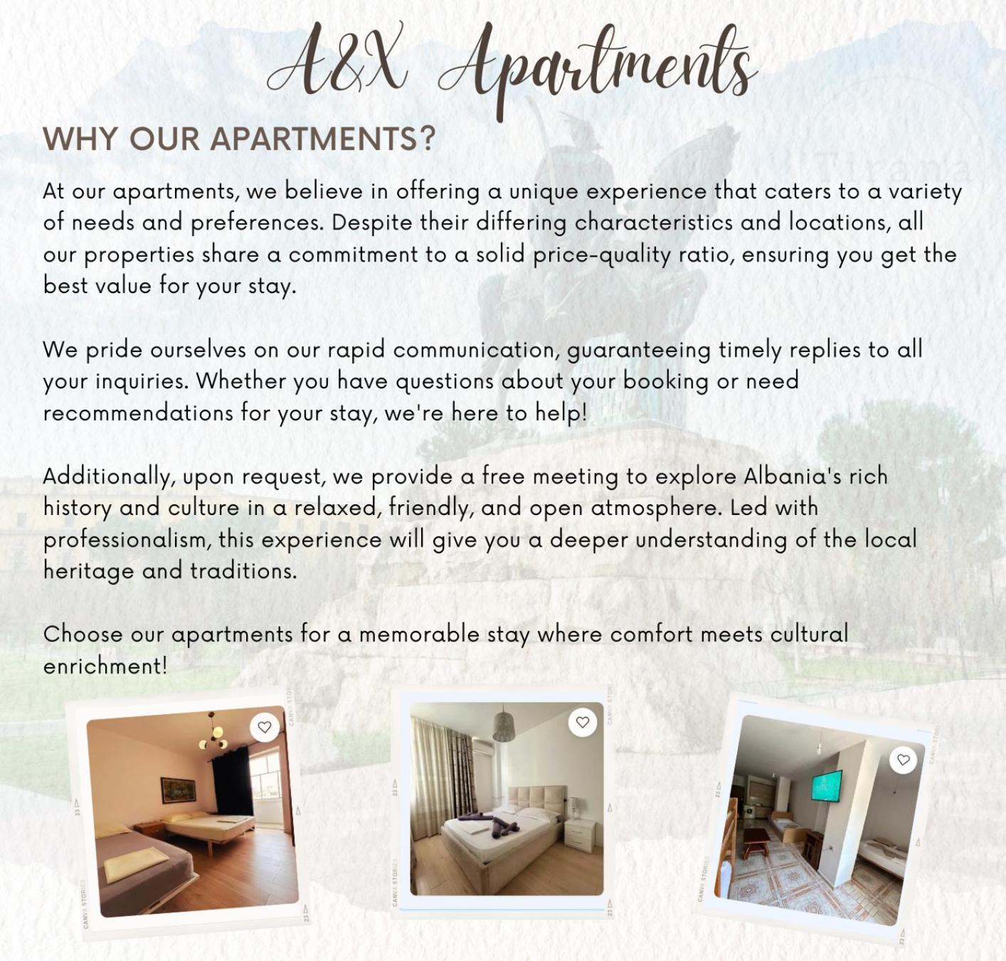 A&X Cozy And Tranquil Apartment - 24H Self Check-In Tirana Extérieur photo